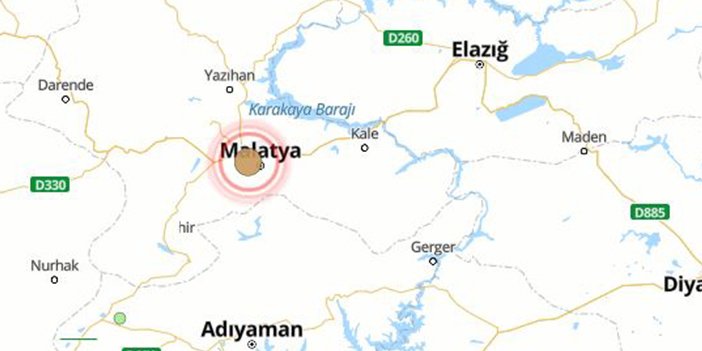 son dakika deprem malatya