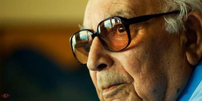 yaşar kemal ciddi bakışlarla kadrajda