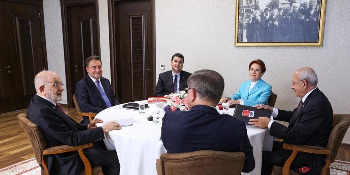 6'lı masanın adayı kim belli olması için başkanlar görüşüyor