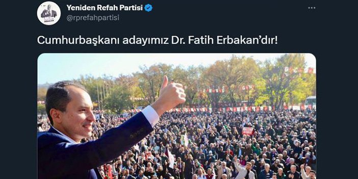fatih erbakan cumhurbaşkanı adayı 
