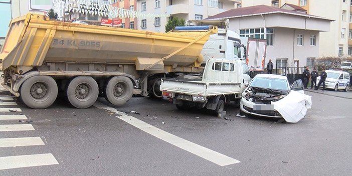 hafriyat kamyonu kazası