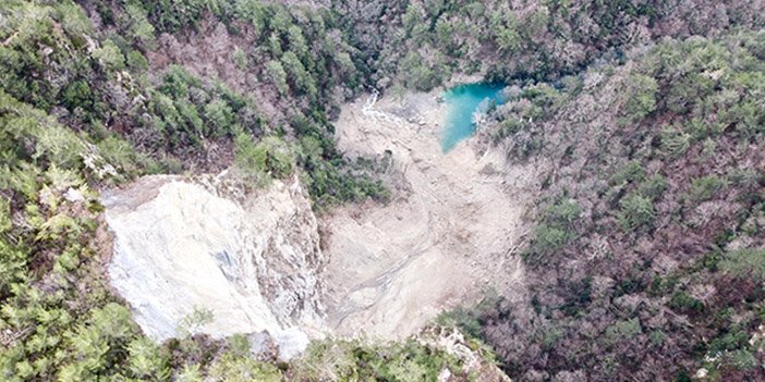 depremlerden sonra oluşan gölet