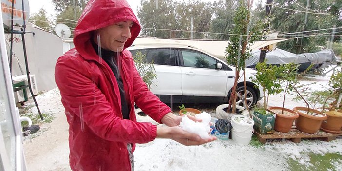 silifke dolu yağışı