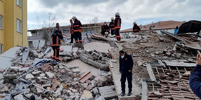 malatya bina yıkıldı