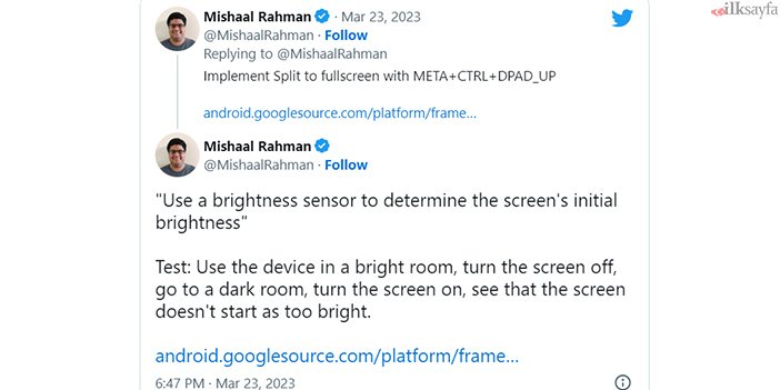 ekran parlaklığı hatası açıklama