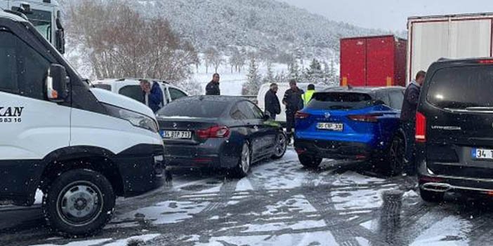 Kar yağışının etkisi kaza