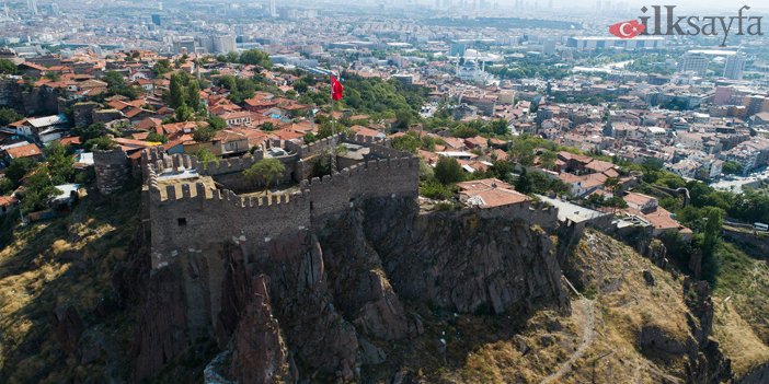Ankara tarihi yerleri arasında bulunan Ankara Kalesi