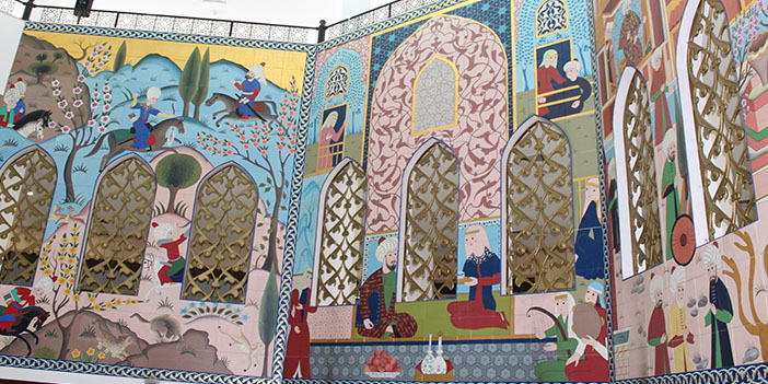 Keçiören Estergon Kalesi'ndeki çini işlemeler