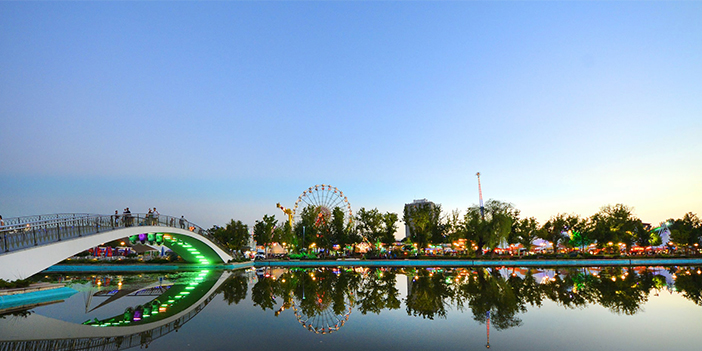 gençlik parkı yapay göl ve başkent güneşi