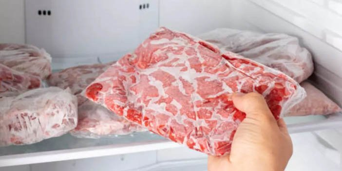 Buzdolabı poşetine konulmuş et