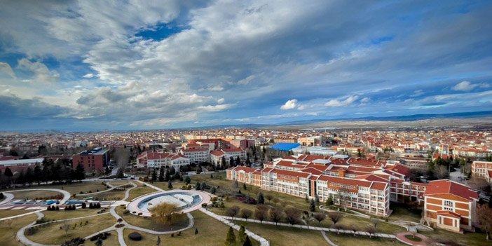 Anadolu Üniversitesi yukardan görünümü