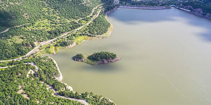 barajlarda Ankara'ya 12 ay yetecek su kaldığını gösteren baraj