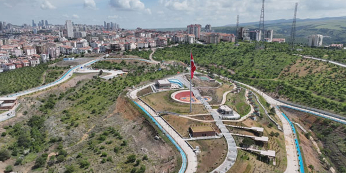Bademlidere Cumhuriyet Parkı havadan görüntü