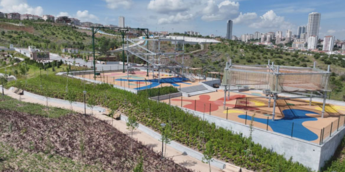 Ankara Bademlidere Cumhuriyet Parkı’nın spor alanları