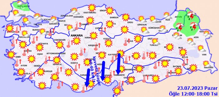 türkiye il il hava durumu