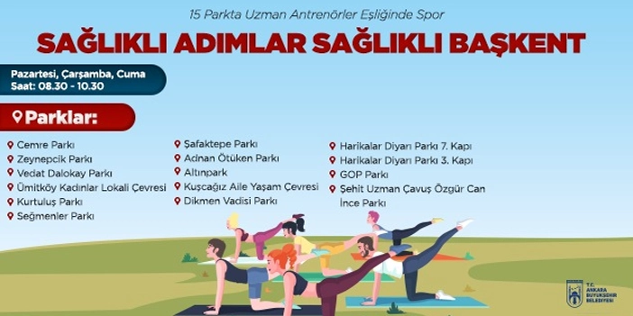 Ankara'da ücretsiz spor etkinliği afişi