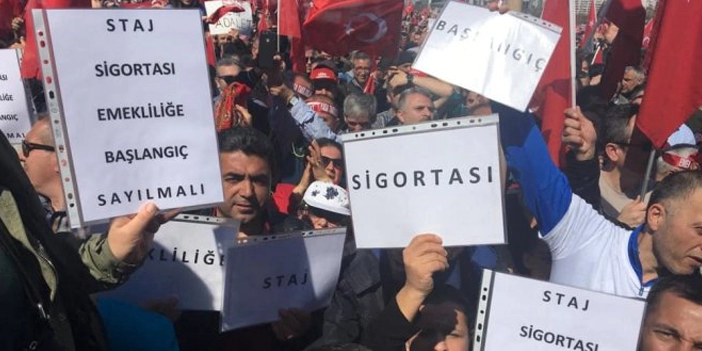 staj mağdurlarına bakandan müjde