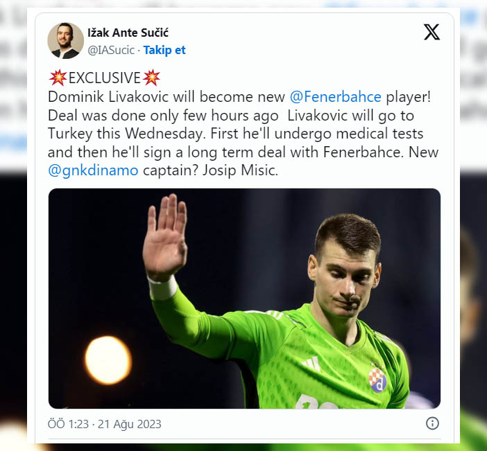 Livakovic Fenerbahçe