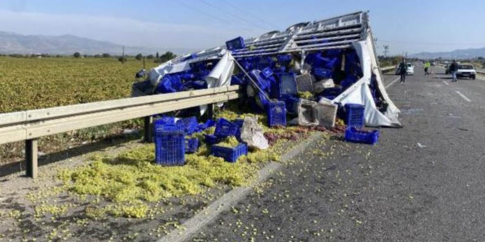 Üzüm yüklü kamyon