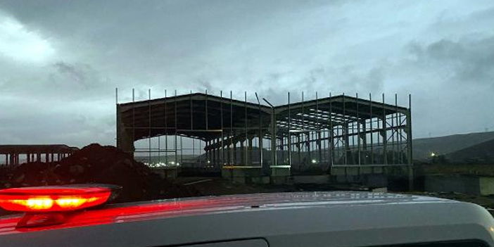 Fırtına inşaat işçisinin canını aldı