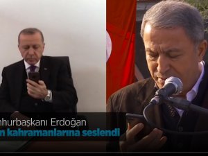 Erdoğan Afrin kahramanlarına seslendi