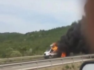 Ambulans alev aldı: 3 aylık bebek öldü