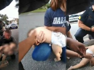 ABD polisi, nefes borusuna kraker kaçan bebeği böyle kurtardı