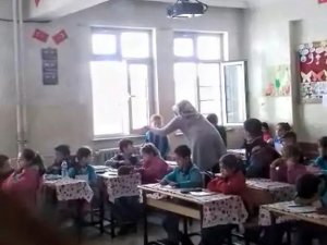 İlkokulda skandal görüntüler