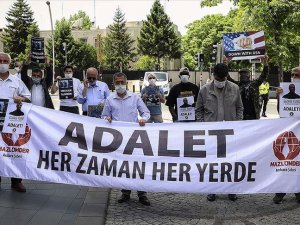 Başkentte siyahi Floyd'un ABD'de polis şiddetiyle ölmesi protesto edildi