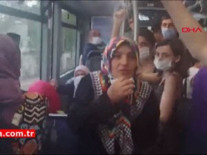 Otobüste maske takmayan kadın kendisini 'Doktorum takma dedi' diye savundu