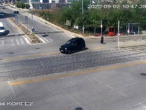 Samsun'daki tramvay kazaları kamerada