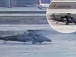 Sabiha Gökçen'deki helikopter kazasının güvenlik kamerası görüntüleri