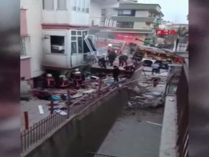 Ankara'da 2 katlı binanın kömürlüğünde patlama; karı- koca yaralandı