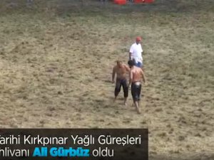 660. Tarihi Kırkpınar Yağlı Güreşleri başpehlivanı Ali Gürbüz oldu