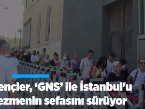 Gençler, "GNS" ile İstanbul'u gezmenin sefasını sürüyor