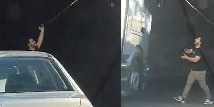 Ayaş Yolu’nda kablo paniği: Uzun araç kuyrukları oluştu