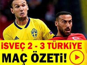 İsveç 2-3 Türkiye Maç Özeti